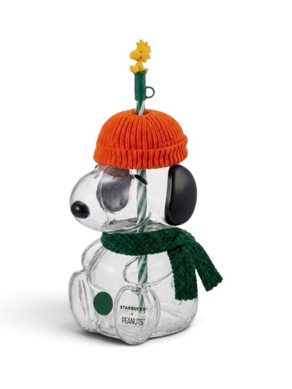 Starbucks Peanuts Snoopy glass cup